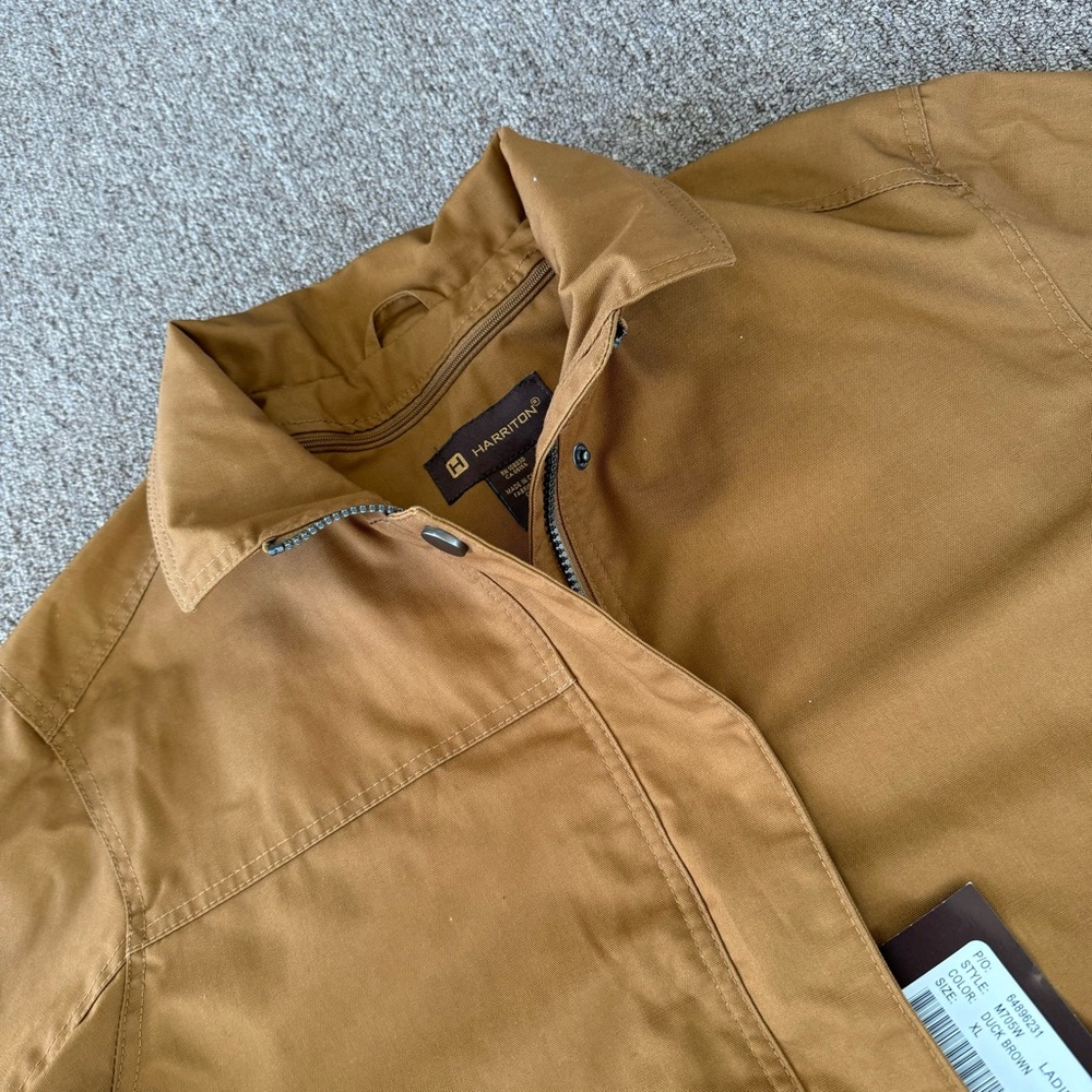 nwt Harrington Ladies Women Size XL duck Brown Jacket Coat